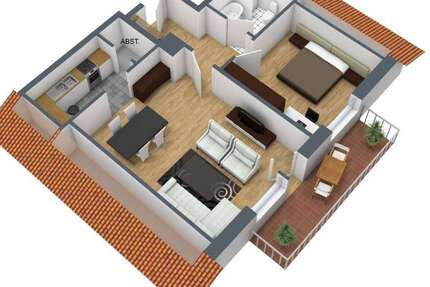 Wohnung Beckum - 2 Zimmer, 60 m&sup2;, 420&euro; | Angebot:25926449