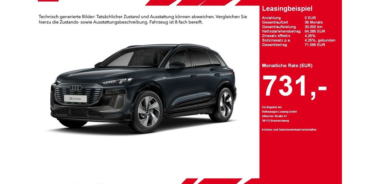 Audi Q6 e-tron 8.816 km 64.285 &euro; Gütersloh 33334