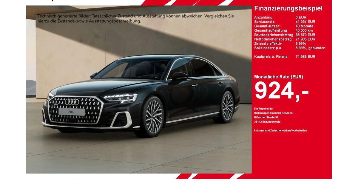 Audi A8 36.000 km 71.985 &euro; Gütersloh 33334