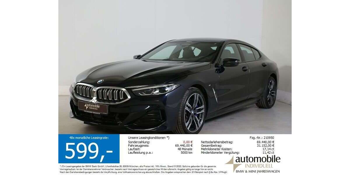 BMW 840 2.400 km 67.340 &euro; Paderborn 33100