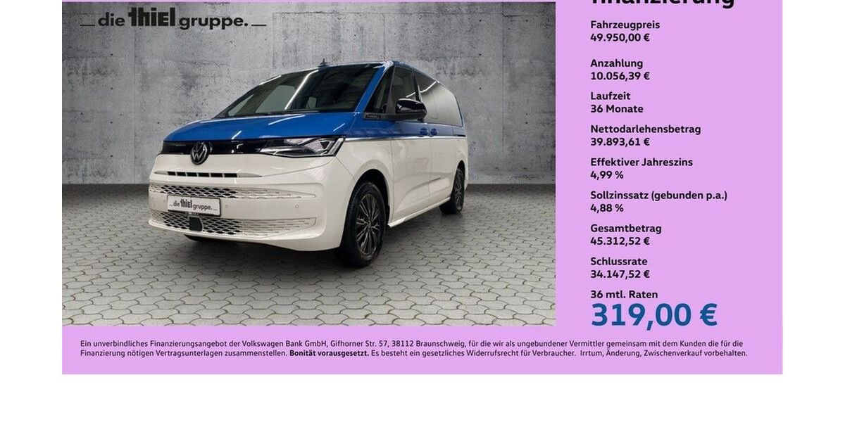 VW T7 Multivan 22.500 km 48.580 &euro; Rheda-Wiedenbrück 33378