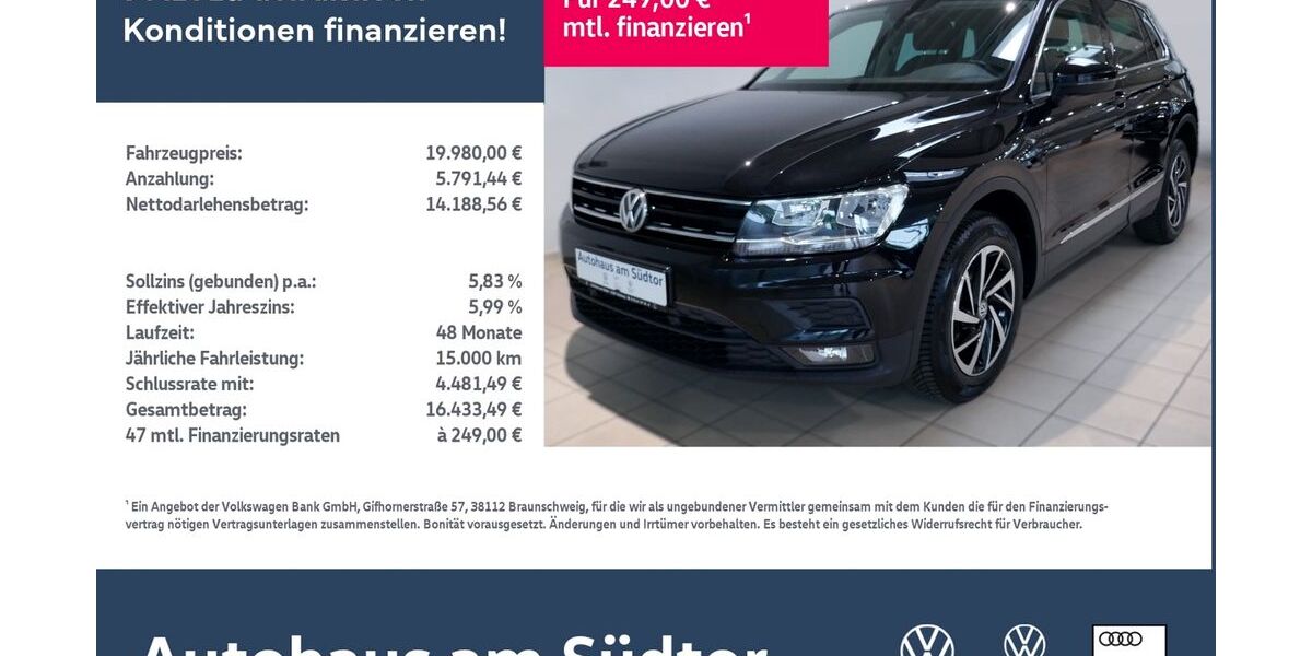 VW Tiguan 141.636 km 19.980 &euro; Rietberg 33397
