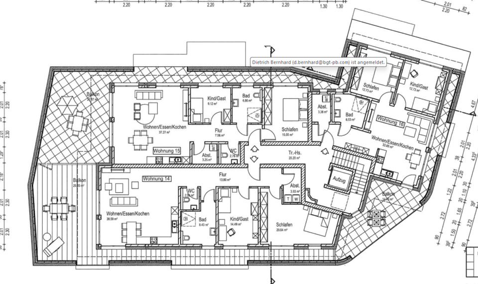 Etagenwohnung Paderborn - 3 Zimmer, 90 m&sup2;, 1.260&euro; | Angebot:25263295
