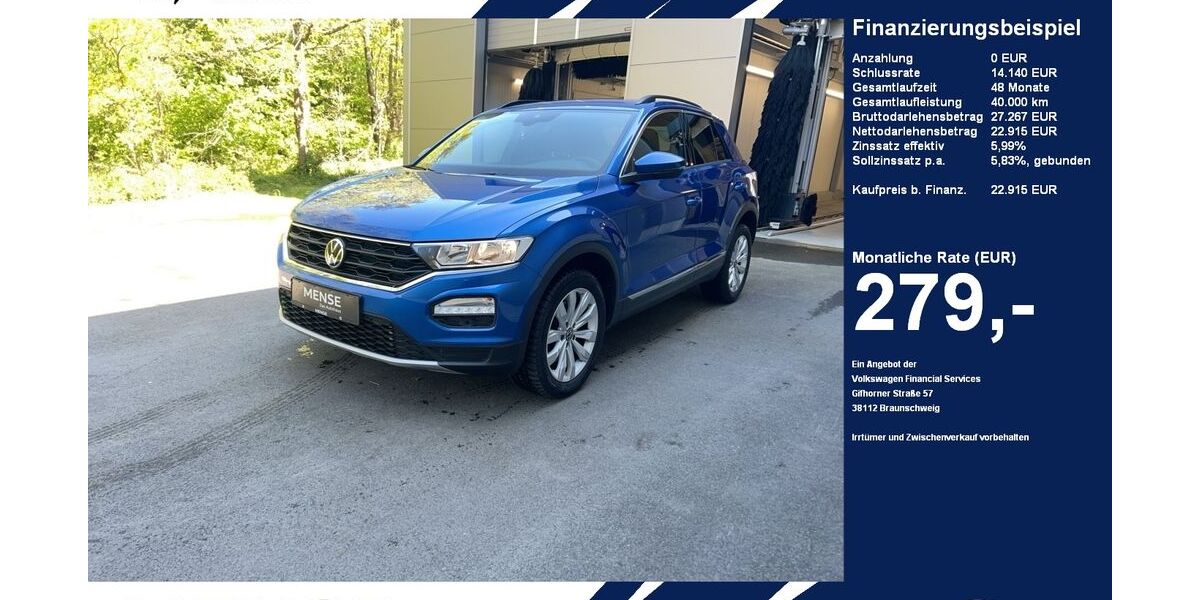 VW T-Roc 39.200 km 22.915 &euro; Gütersloh 33334