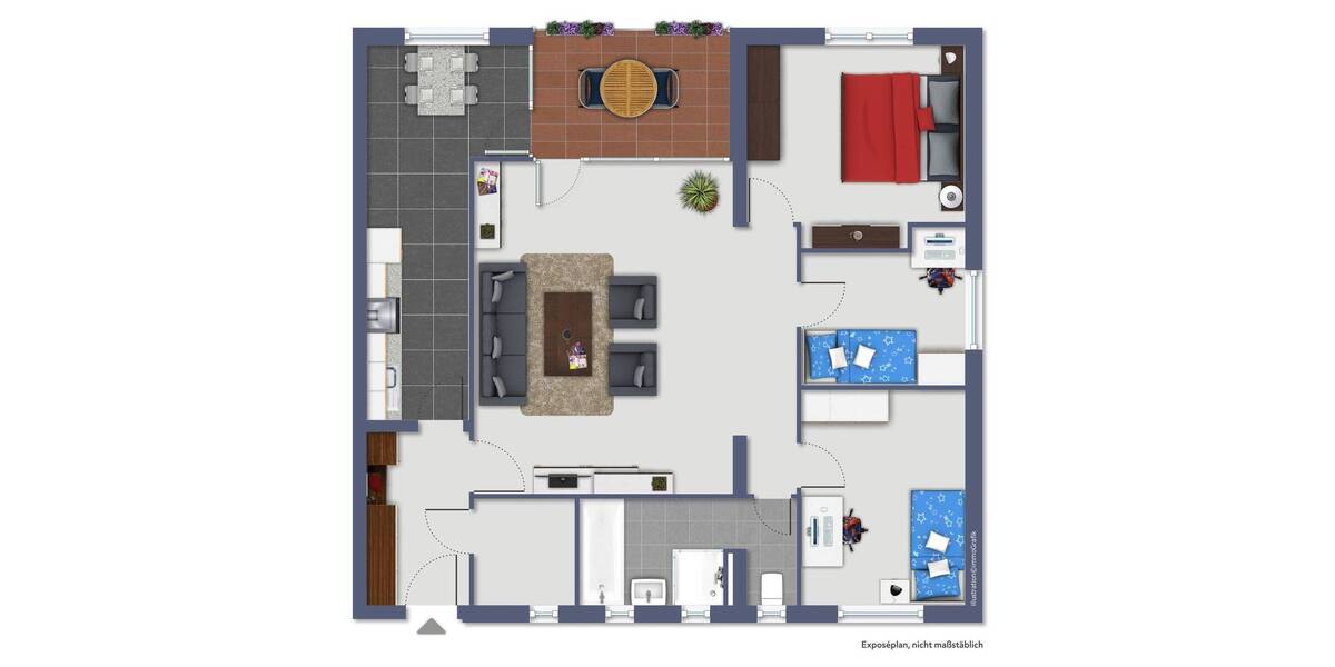 Etagenwohnung Beckum Neubeckum - 4 Zimmer, 91 m&sup2;, 125.000&euro; | Angebot:26731391