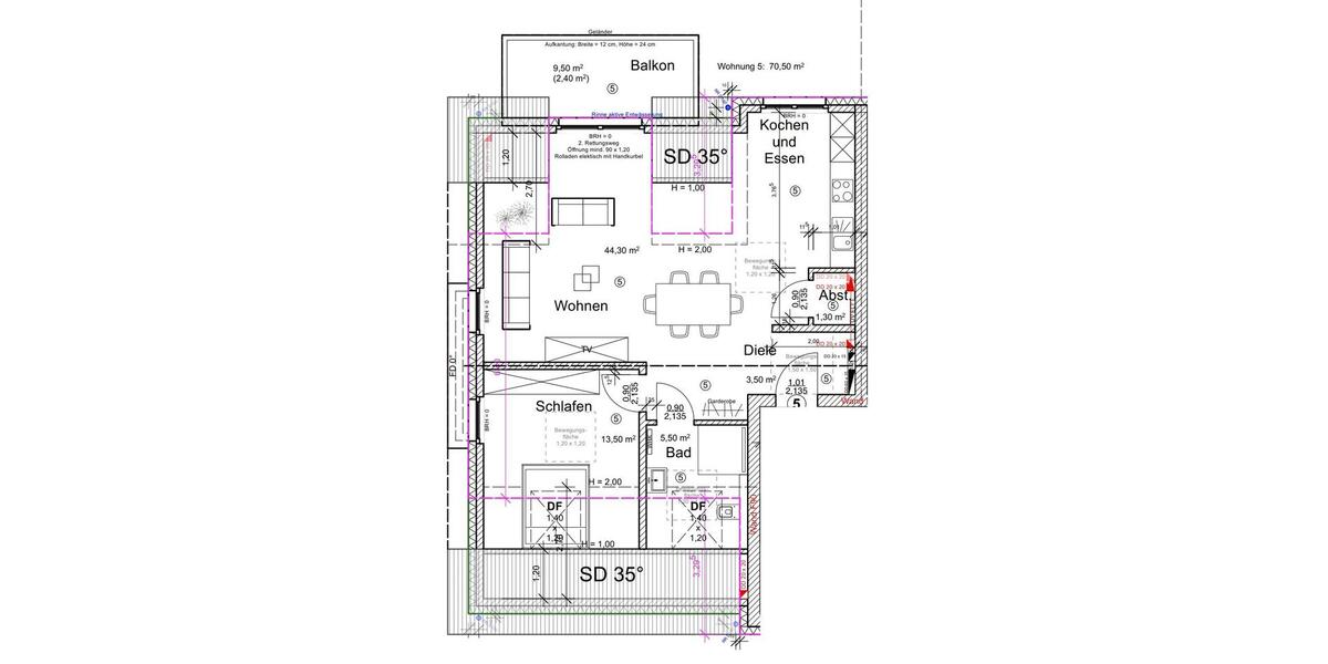 Etagenwohnung Delbrück - 2 Zimmer, 72 m&sup2;, 910&euro; | Angebot:25931849