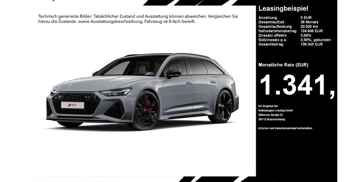 Audi RS6 17.432 km 124.845 &euro; Gütersloh 33334