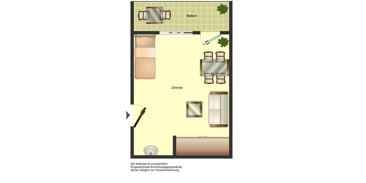 Etagenwohnung Gütersloh - 1 Zimmer, 15 m&sup2;, 385&euro; | Angebot:25903446
