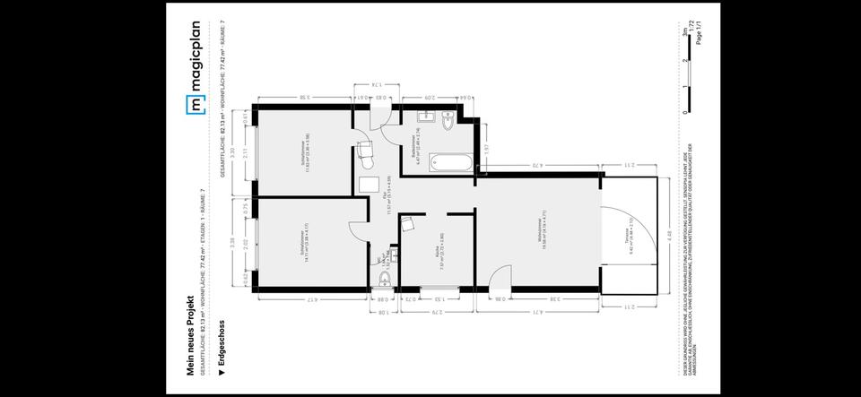 Erdgeschoßwohnung Paderborn - 3 Zimmer, 75 m&sup2;, 960&euro; | Angebot:25232968