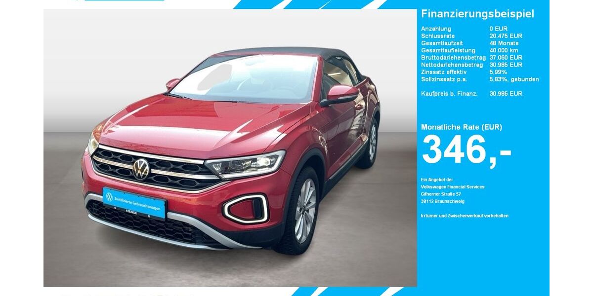 VW T-Roc 8.113 km 30.985 &euro; Gütersloh 33334