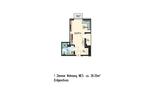 Etagenwohnung Paderborn - 1 Zimmer, 38 m&sup2;, 498&euro; | Angebot:26645596