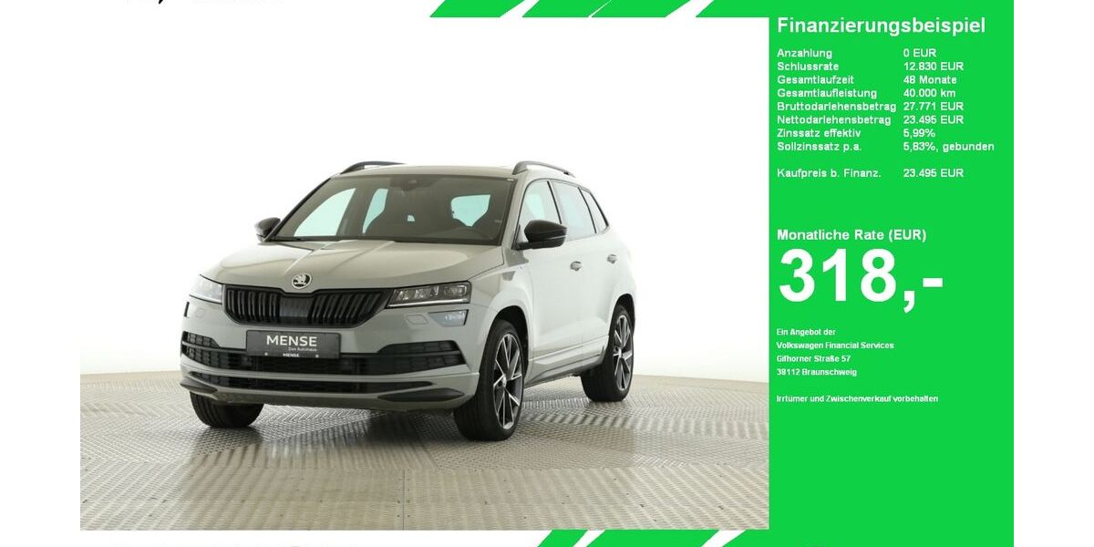 Skoda Karoq 133.127 km 23.495 &euro; Oelde (Stromberg) 59302
