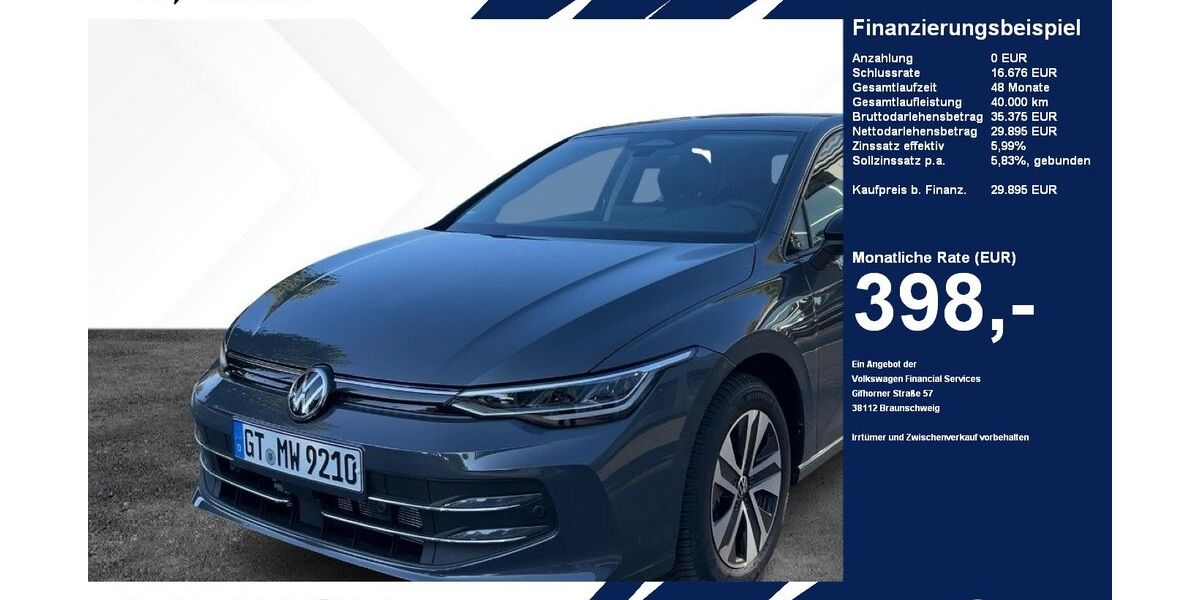 VW Golf 8.000 km 29.895 &euro; Gütersloh 33334