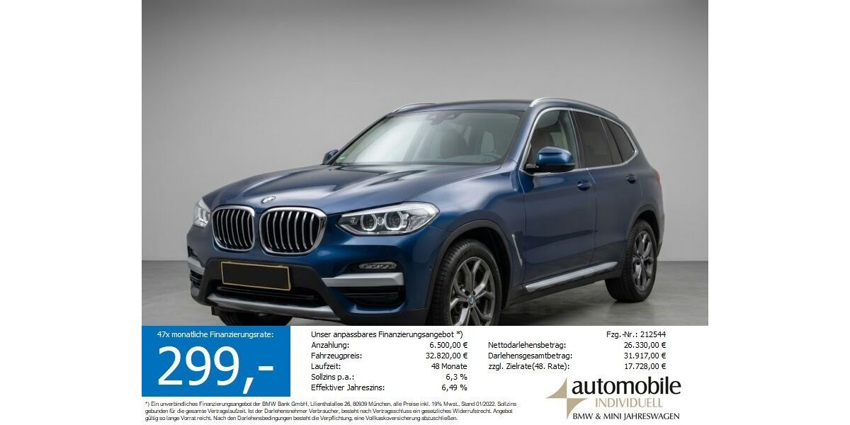 BMW X3 74.500 km 32.820 &euro; Paderborn 33100