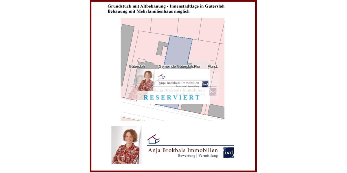 Grundstück Nähe Theater Gütersloh Anbau oder Neubau 1-FH oder MFH provisionsfrei für Käufer - Grundstück Gütersloh | Angebot:16520184