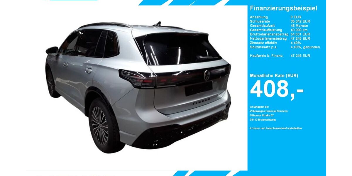 VW Tiguan 17.294 km 47.245 &euro; Gütersloh 33334