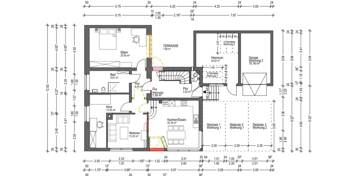 Erdgeschoßwohnung Bad Wünnenberg - 4 Zimmer, 85 m&sup2;, 640&euro; | Angebot:25796054