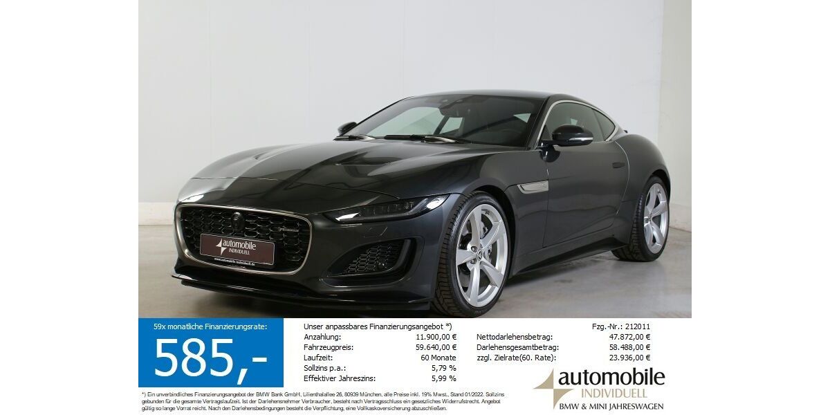 Jaguar F-Type 7.200 km 59.439 &euro; Paderborn 33100