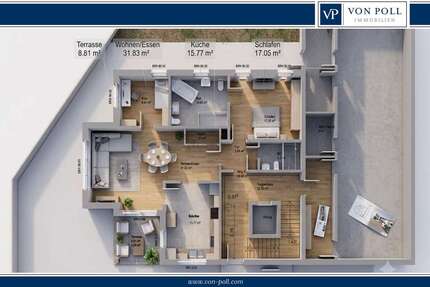 Wohnung Gütersloh - 3 Zimmer, 99 m&sup2;, 449.000&euro; | Angebot:26889554