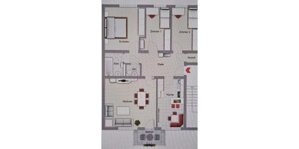 Etagenwohnung Gütersloh - 4 Zimmer, 87 m&sup2;, 820&euro; | Angebot:25538387