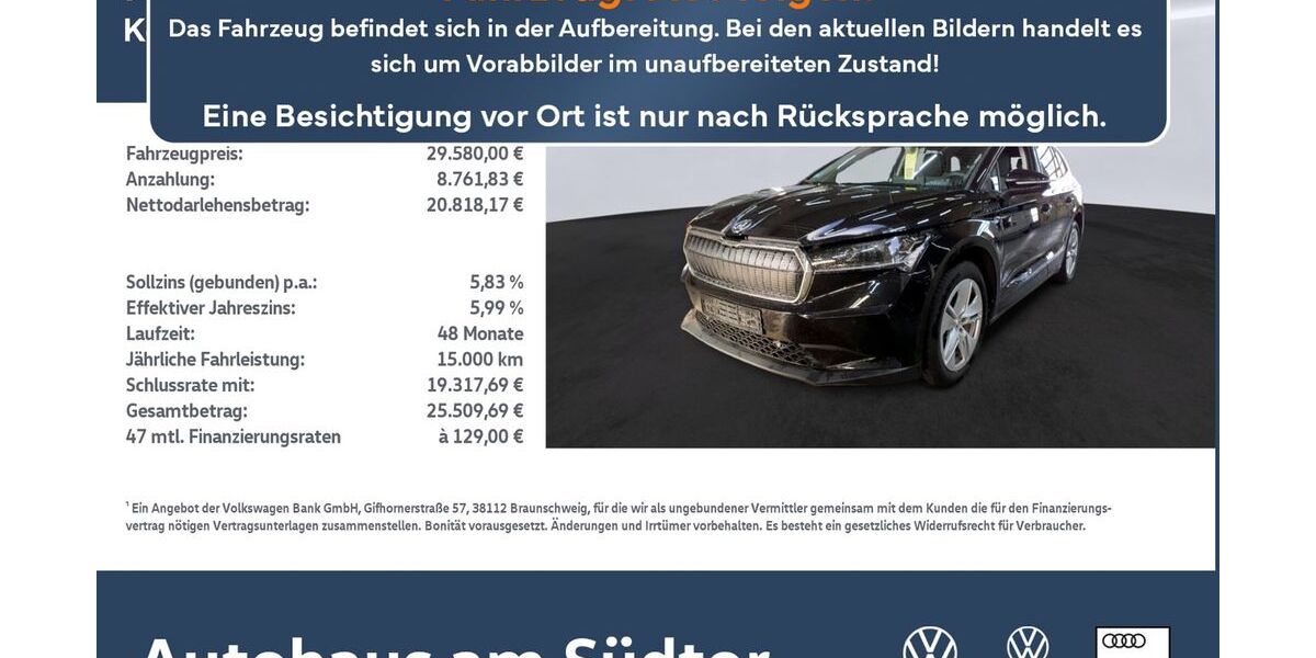 Skoda Enyaq 21.084 km 29.580 &euro; Rietberg 33397