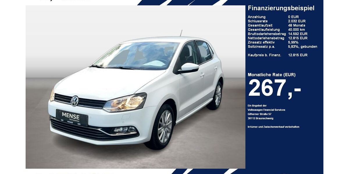 VW Polo 58.290 km 12.815 &euro; Gütersloh 33334