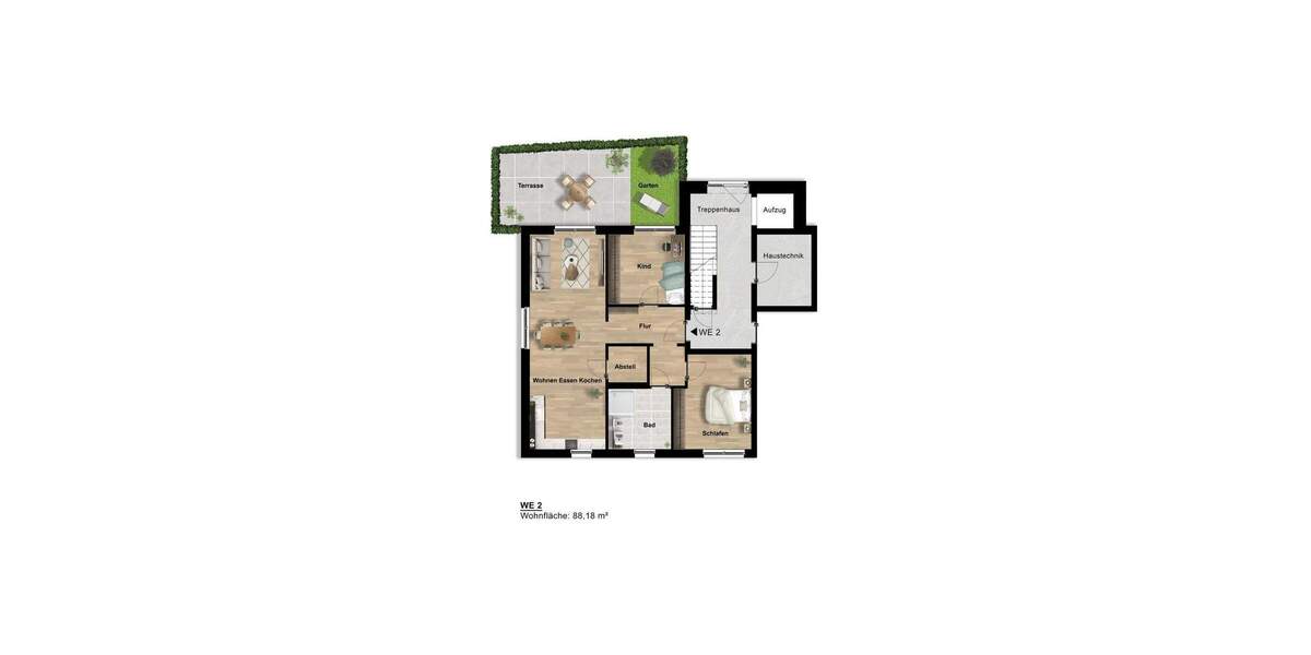Etagenwohnung Beckum - 3 Zimmer, 88 m&sup2;, 323.900&euro; | Angebot:25681559