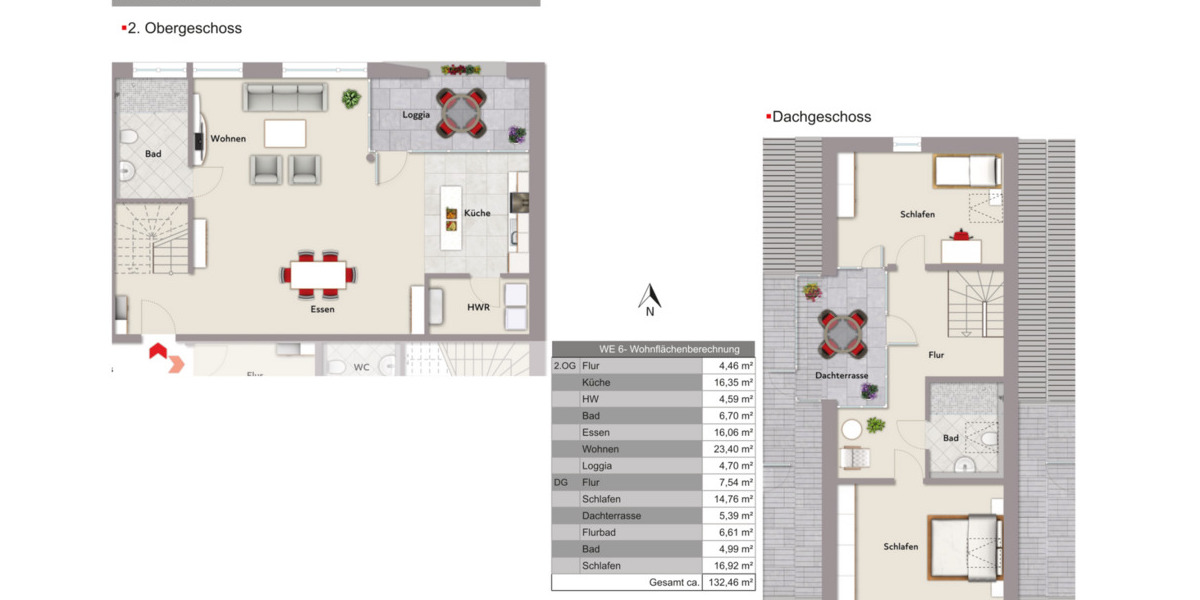Etagenwohnung Rheda-Wiedenbrück Wiedenbrück - 2 Zimmer, 59 m&sup2;, 304.000&euro; | Angebot:25780593