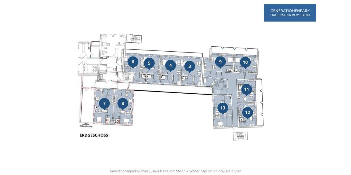 Erdgeschoßwohnung Rüthen - 2 Zimmer, 54 m&sup2;, 779&euro; | Angebot:25051293