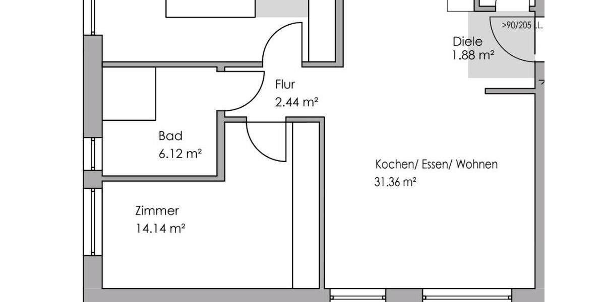 Etagenwohnung Paderborn Elsen - 3 Zimmer, 75 m&sup2;, 1.125&euro; | Angebot:26021731
