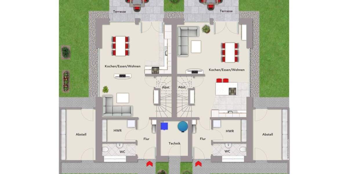 Doppelhaushälfte Gütersloh Innenstadt - 6 Zimmer, 123 m&sup2;, 573.200&euro; | Angebot:25708840