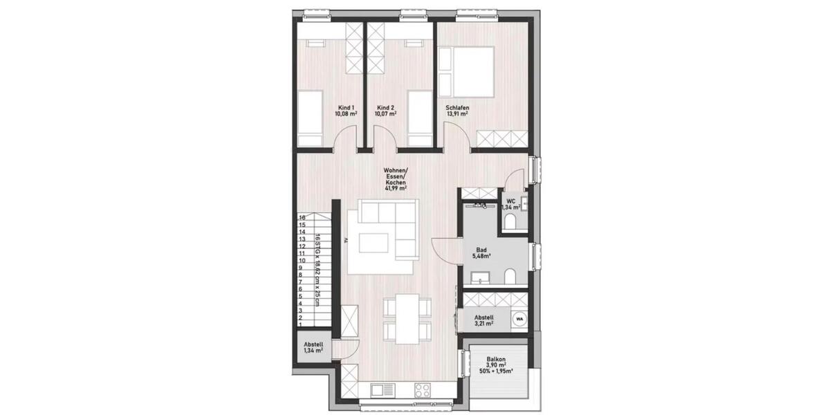 Etagenwohnung Delbrück - 4 Zimmer, 96 m&sup2;, 1.371&euro; | Angebot:25402746