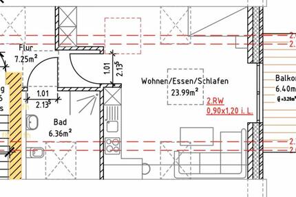 Wohnung Rheda-Wiedenbrück Wiedenbrück - 1 Zimmer, 40 m&sup2;, 800&euro; | Angebot:25979665