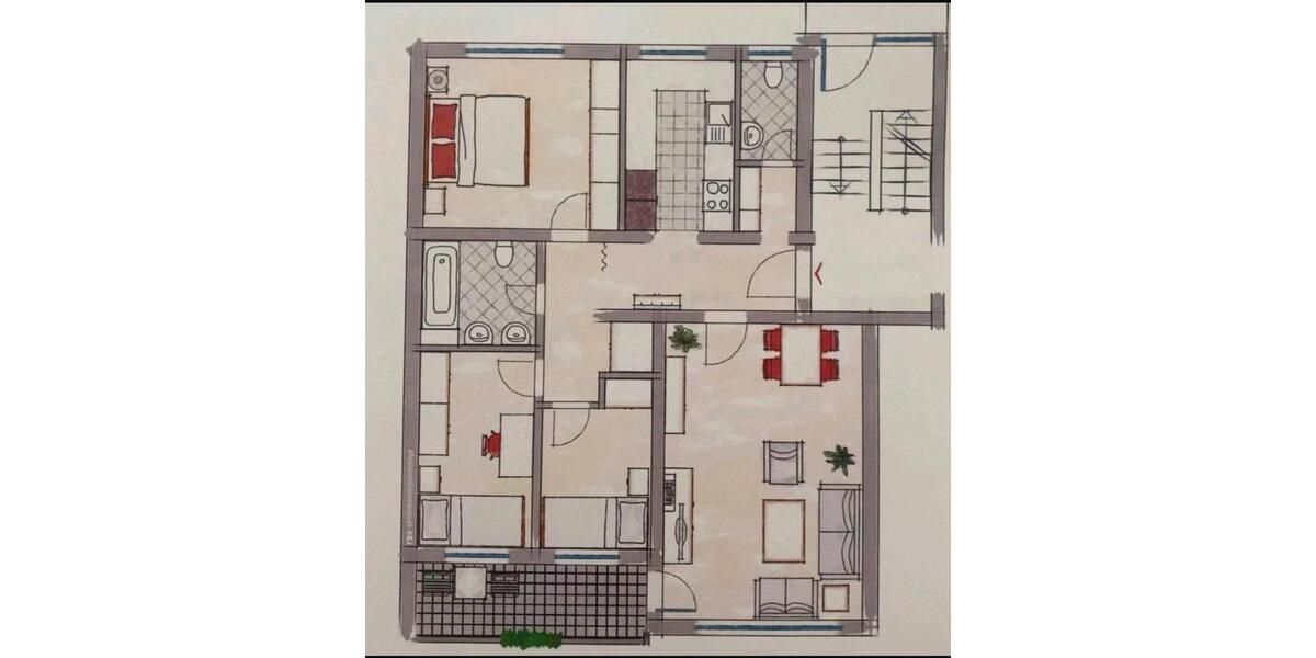 Etagenwohnung Lippstadt Overhagen - 4 Zimmer, 95 m&sup2;, 950&euro; | Angebot:24866545