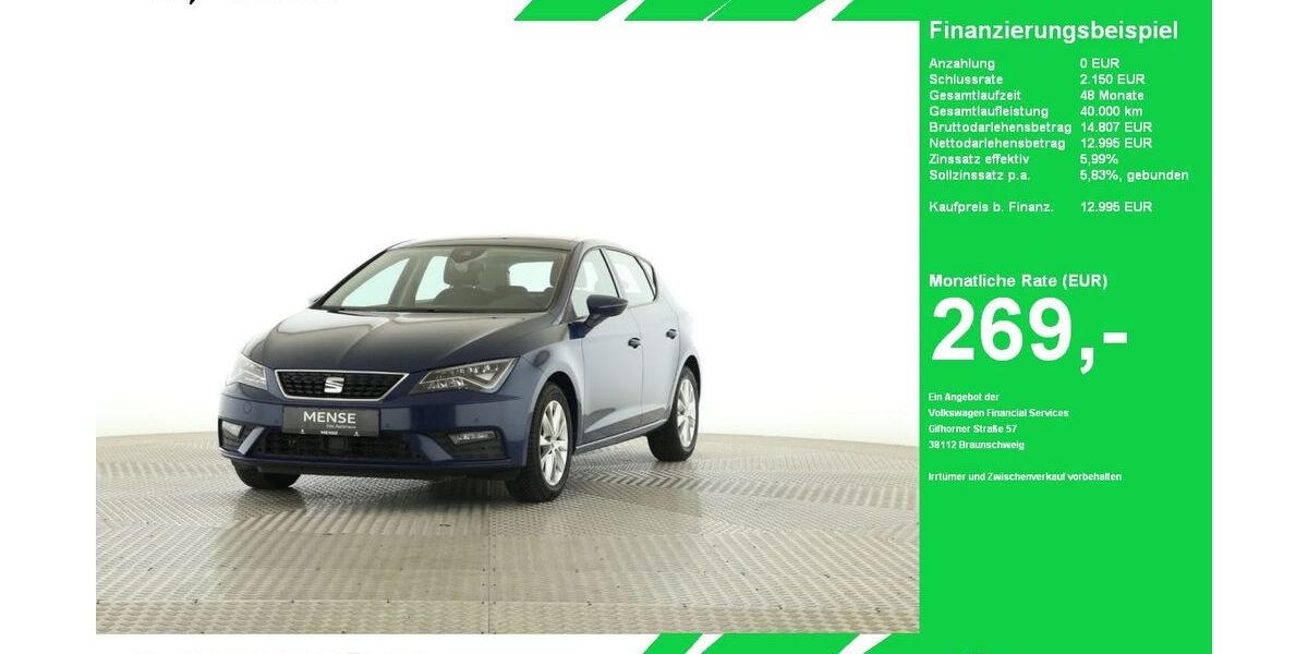 Seat Leon 114.250 km 12.995 &euro; Oelde (Stromberg) 59302