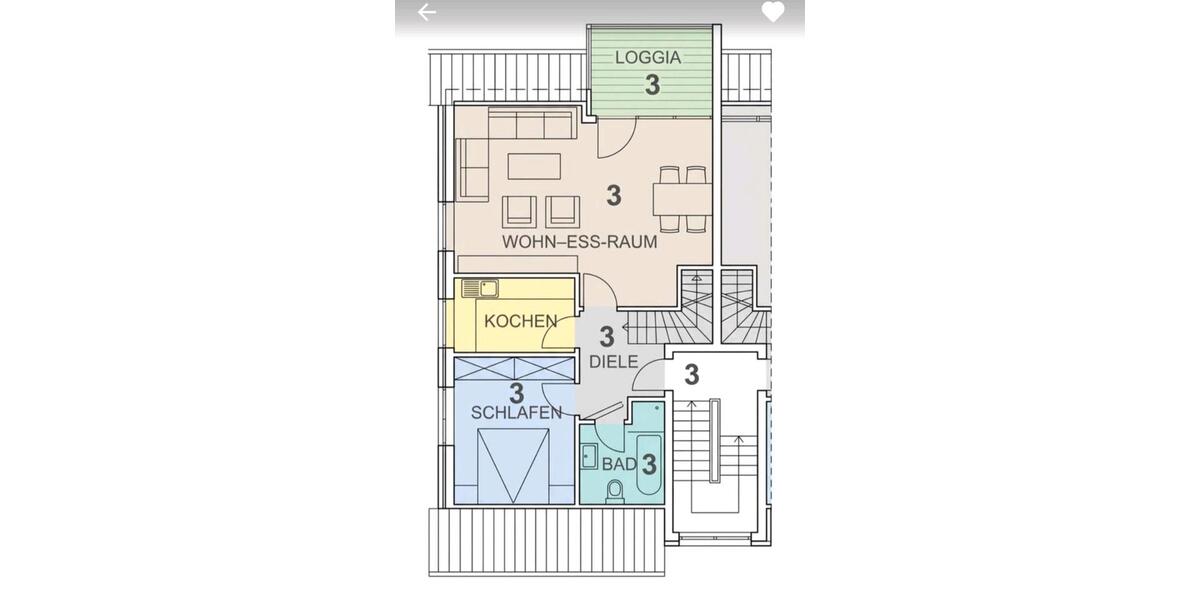Maisonettenwohnung Gütersloh Kattenstroth - 3 Zimmer, 73 m&sup2;, 212.000&euro; | Angebot:27044142