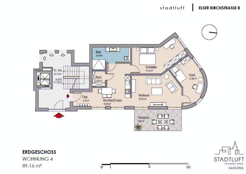 Etagenwohnung Paderborn Elsen - 3 Zimmer, 89 m&sup2;, 419.900&euro; | Angebot:25799558
