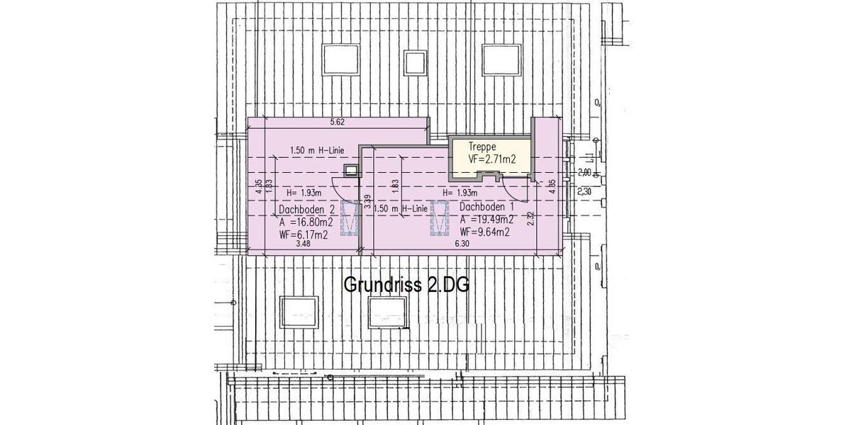 Dachgeschoßwohnung Paderborn - 2.5 Zimmer, 81 m&sup2;, 700&euro; | Angebot:25232962