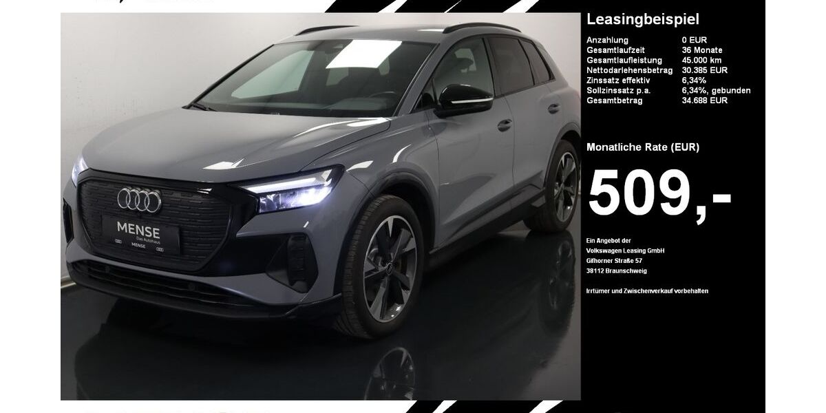 Audi Q4 e-tron 74.278 km 30.385 &euro; Oelde (Stromberg) 59302