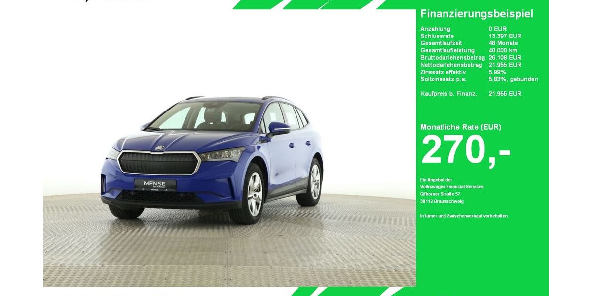 Skoda Enyaq 17.451 km 21.955 &euro; Oelde (Stromberg) 59302