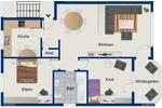 Etagenwohnung Rheda-Wiedenbrück Wiedenbrück - 3 Zimmer, 95 m&sup2;, 950&euro; | Angebot:26633907