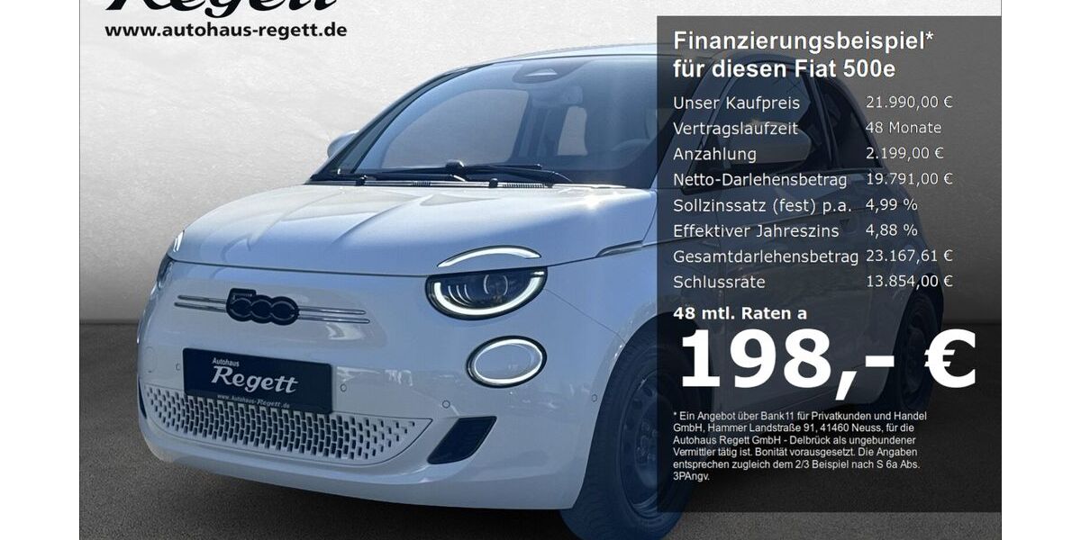 Fiat 500e 35.898 km 21.990 &euro; Delbrück-Westenholz 33129