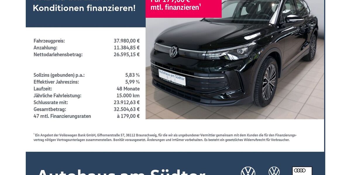 VW Tiguan 8.642 km 37.980 &euro; Rietberg 33397