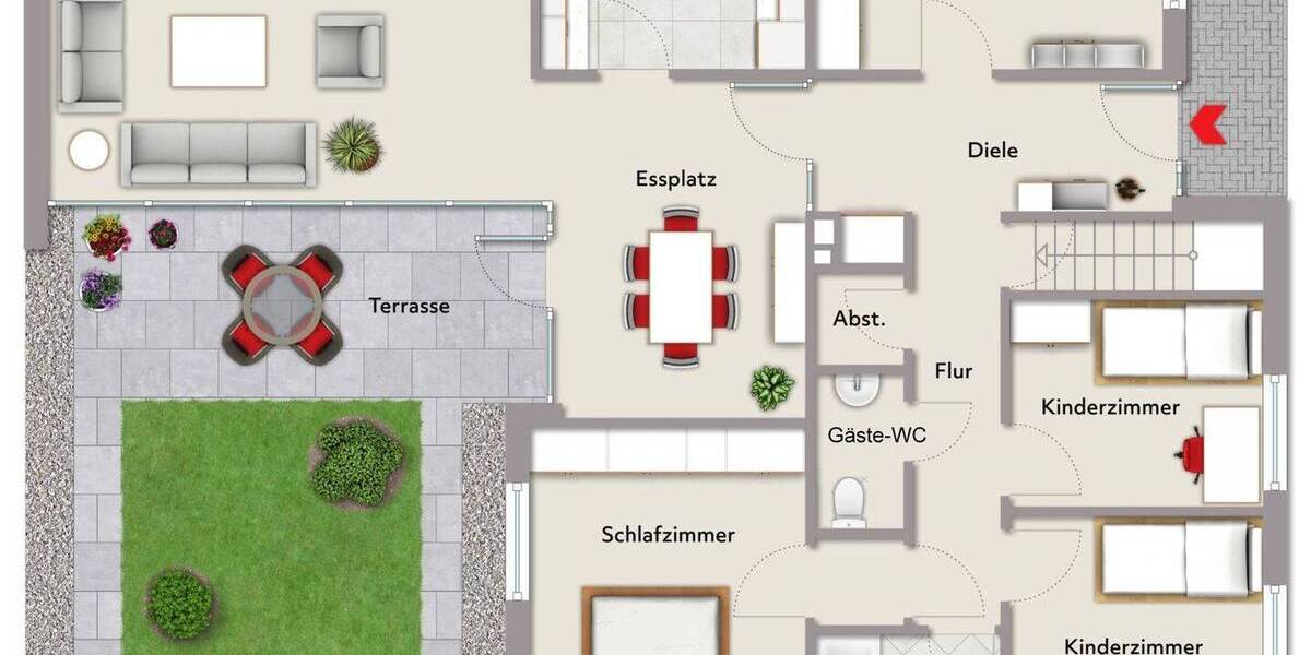 Bungalow Gütersloh Innenstadt - 5 Zimmer, 114 m&sup2;, 198.000&euro; | Angebot:26715437