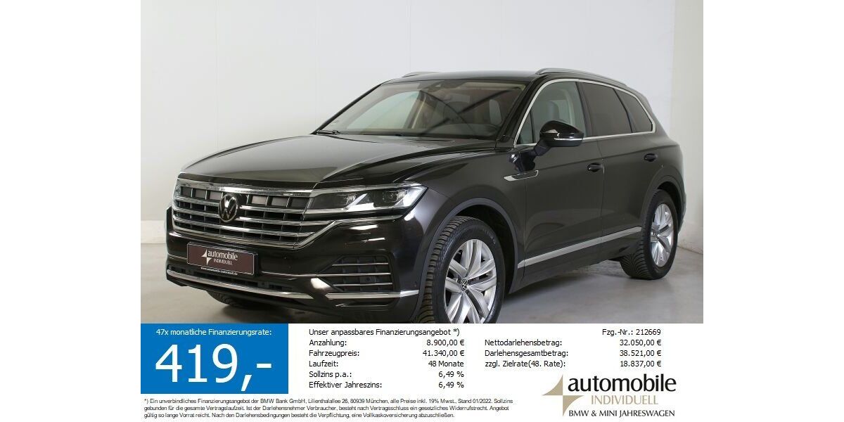 VW Touareg 76.800 km 41.340 &euro; Paderborn 33100