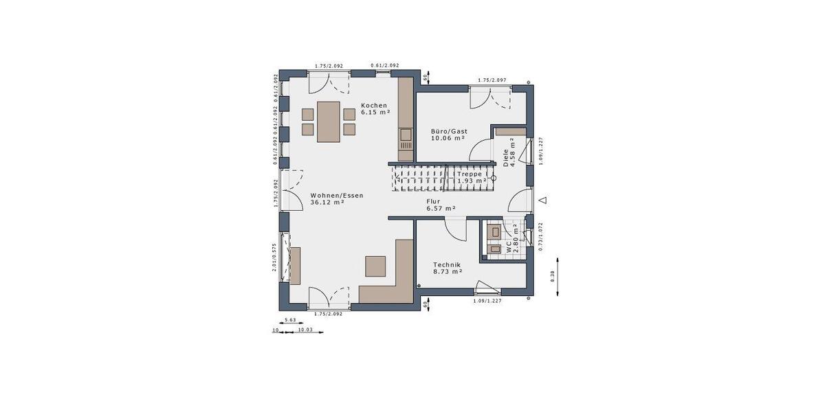 Einfamilienhaus Oelde - 5 Zimmer, 140 m&sup2;, 1.800&euro; | Angebot:26665334