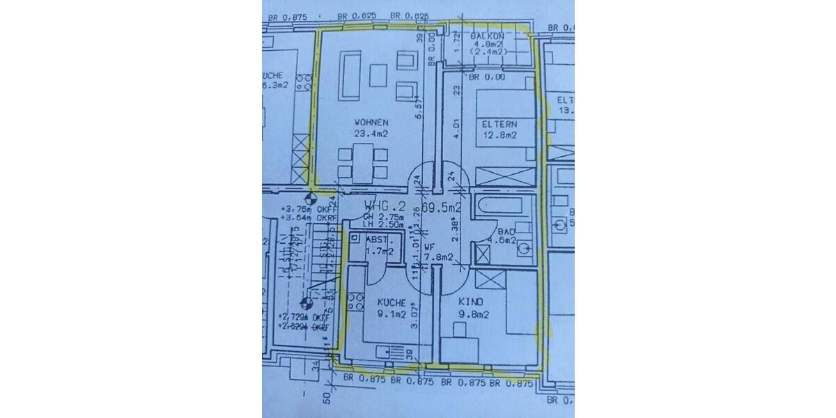 Etagenwohnung Beckum - 3 Zimmer, 70 m&sup2;, 219.000&euro; | Angebot:23759961