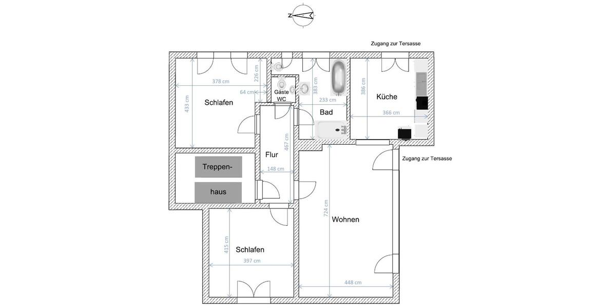 Erdgeschoßwohnung Lippstadt Garfeln - 3 Zimmer, 113 m&sup2;, 1.050&euro; | Angebot:26582288