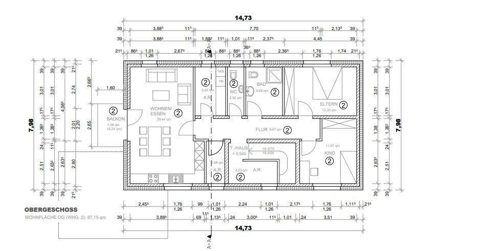 Etagenwohnung Gütersloh Innenstadt - 3 Zimmer, 85 m&sup2;, 399.000&euro; | Angebot:25734224