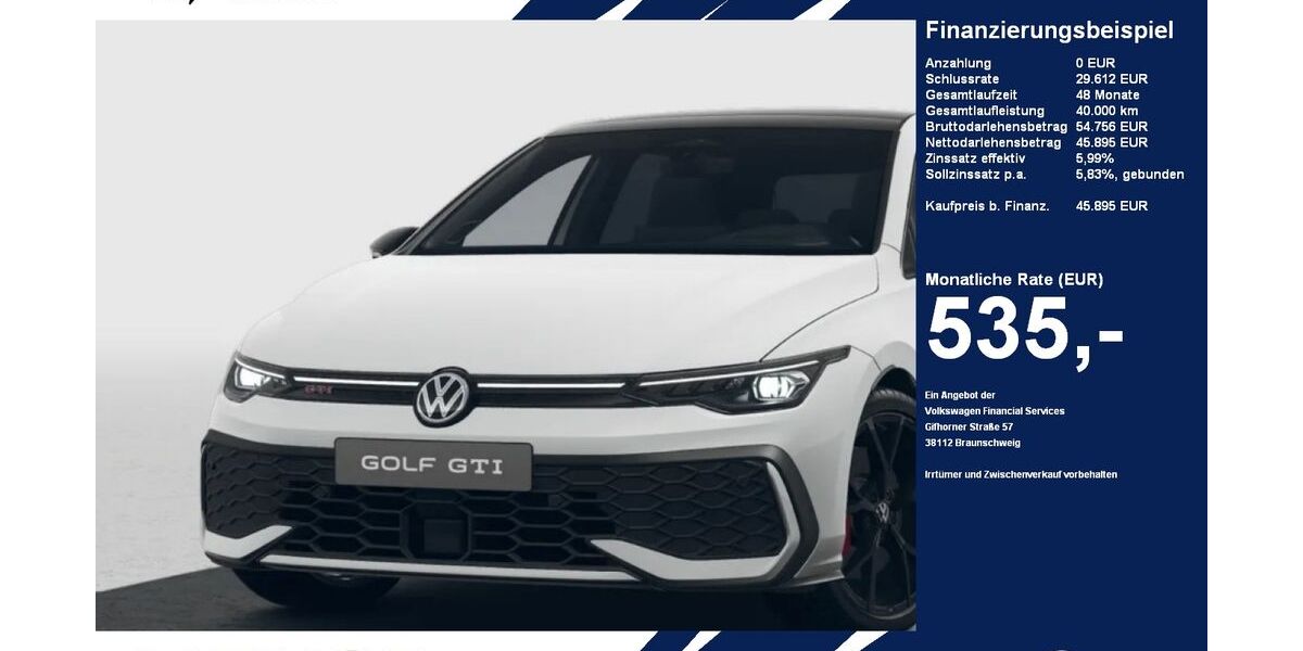 VW Golf 4.500 km 45.895 &euro; Gütersloh 33334